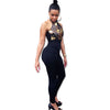 Women's Sexy Hanging Neck Sequin  Slim Jumpsuit