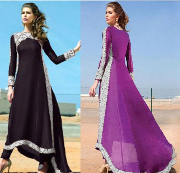 Women's Long Sleeve Lace Evening Dress