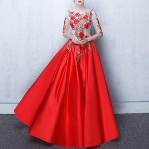 Slim Engagement Banquet Evening Long Dress