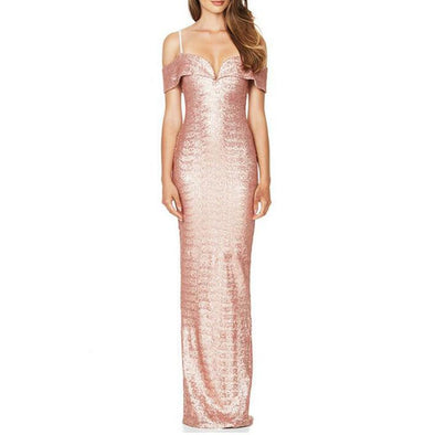 Sexy Sling Sequins Wedding Evening Dress