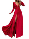 Women's V-neck Slim Sexy Evening Dress