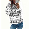 Christmas Snowflake Fawn Long Sleeve Sweaters