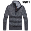 New High Collar Thick Solid Color Pullover Sweater