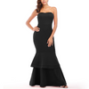 Sexy Pure Color Sleeveless Strapless Evening Dresses