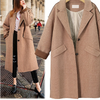 Fashion Loose Plus Cotton Long Woolen Coat