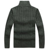 New High Collar Solid Color Warm Sweater