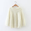 Loose O-Neck Long-Sleeved Knit Sweater