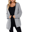 Solid Color Long Sleeve Knit Cardigan