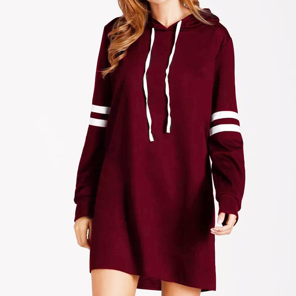 Long Sleeve O-Neck Hooded Sweater