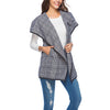 New Woolen Lattice Vest Coat