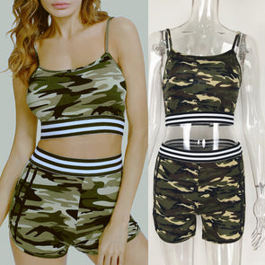 New Camouflage Print Sports Suit