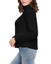 New Double-Faced Long-Sleeved Turtleneck Sweatshirt