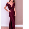 Sexy Deep V-Neck Spaghetti Straps Evening Dresses