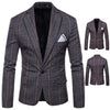 New Men's Business Classic Lattice Suit