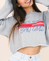 Letter Printed Long Sleeve Sweatshirt