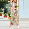 Vacation  Retro Embroidery Long Dress