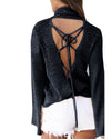 Long Sleeve Back Strap Bat Sweater