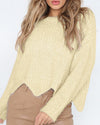 Irregular Loose O-Neck Sweater