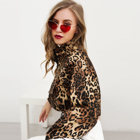 Leopard  Fashion Casual Sweatshirts