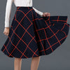 Fashion Plaid Wild Swing Skirt