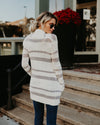 Long Sleeve Striped Cardigan Sweater