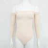 New Cotton Strap Long Sleeve Bodysuit