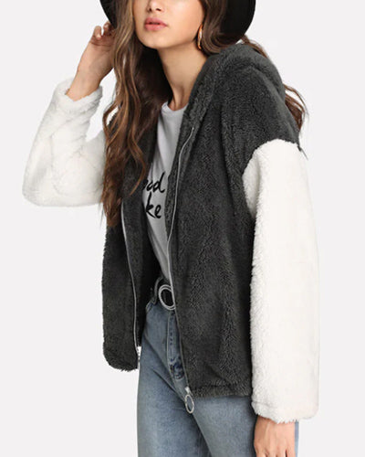 Hooded Long Sleeve Cardigan Coat