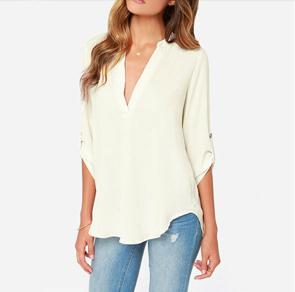 Women's V-neck shirt