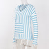 Casual Striped Hooded Long Sleeve Sweater