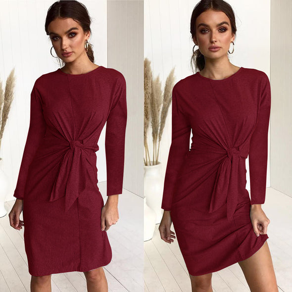 Slim Bandage Bowknot Bodycon Dress