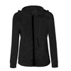 Casual Slim Pure Color Zipper Hooded Long Sleeve Jacket