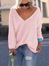 V Neck Loose Fit Sweater