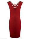 Sexy Embroidered Club Wear Bodycon Dress