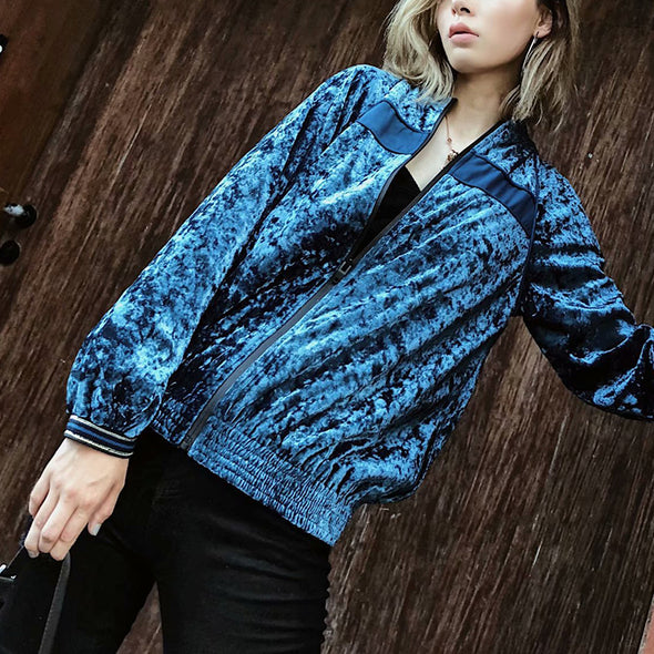 Fashionable Velvet Short Coat