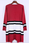 Polyester Casual  Autumn  Striped Cardigans