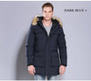 Solid Color Pocket Hooded Jacket Down Jacket