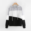 Long Sleeve Patchwork Hoodies