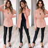 Knitted Lace Up Coat Jacket Top Women's Clothing