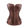 Women's Pattern Zipper Corset