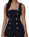 Women's Sling Sleeveless Zipper Bodysuit