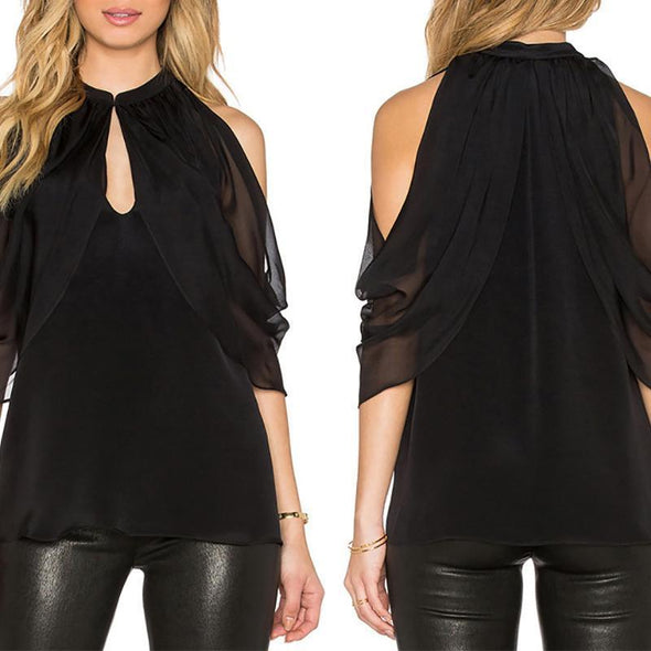 Hollow Sexy Strapless Off Shoulder Blouse