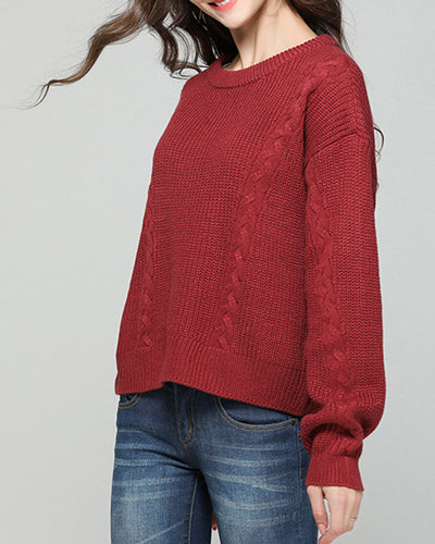 Fashion Long Sleeve Loose Sweater