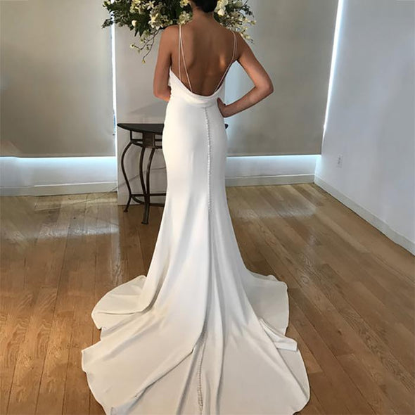 Sexy V Neck Sleeveless Evening Maxi Dress