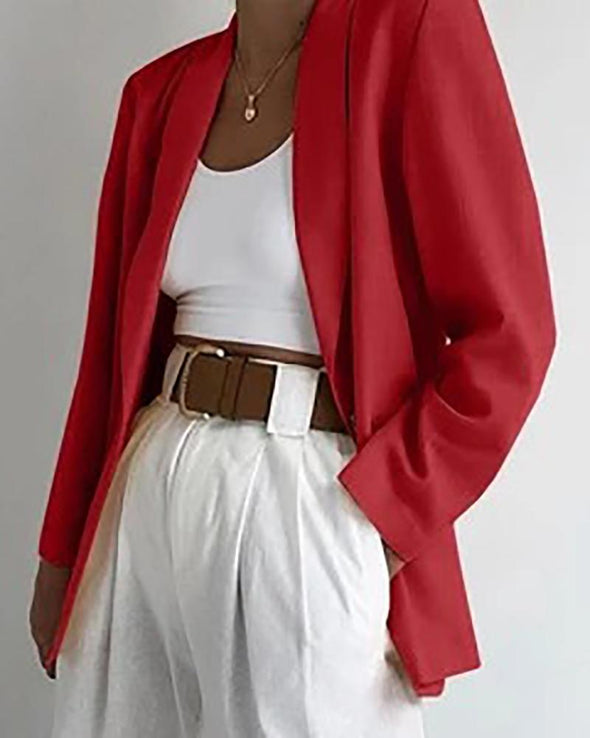 Solid Color Loose Trench Coat