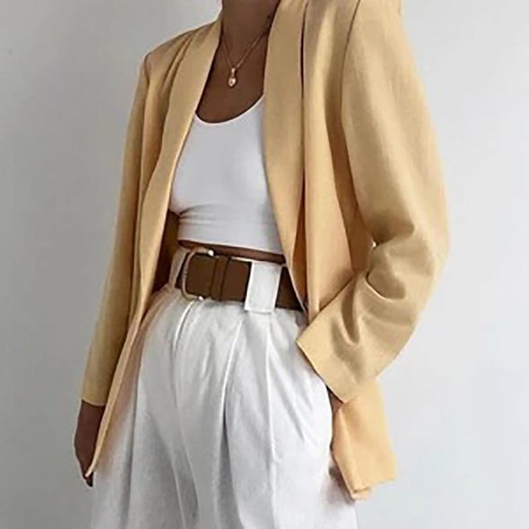 Solid Color Loose Trench Coat