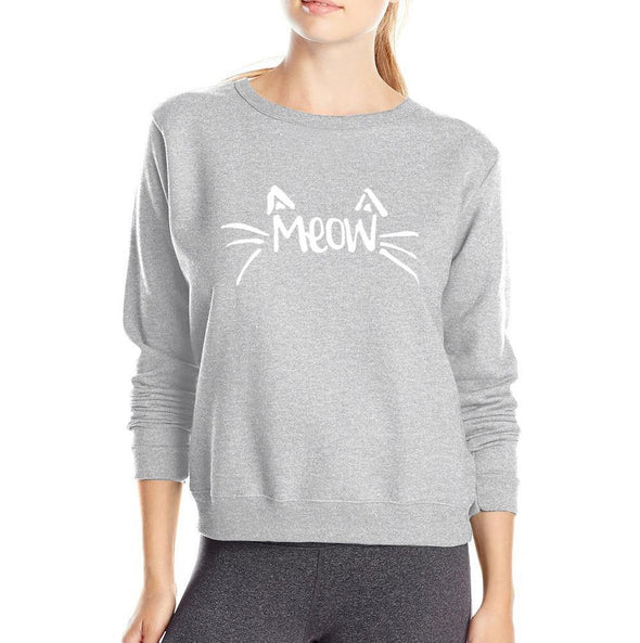 Printed O-Neck Long Sleeve Plus Velvet Sweatshirt