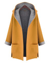 Loose Slim Long Sleeve Hooded Cardigan Coat