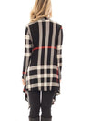 Asymmetric Hem  Colouring  Long Sleeve Cardigans