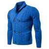 New Youth Men's Solid Color Thick Knit Cardigan