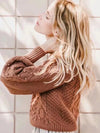 Solid Color Knitting Long Sleeves Sweater Tops